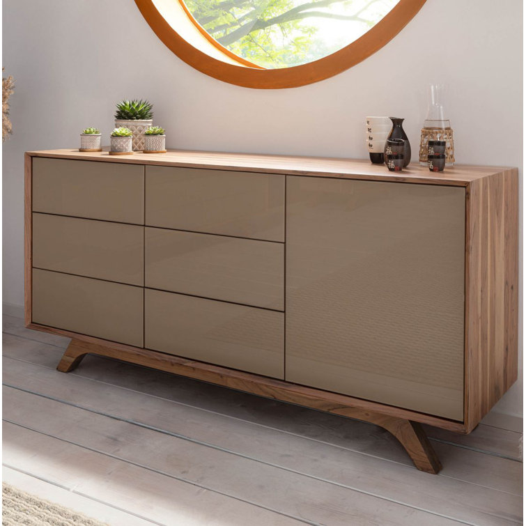 Massivmoebel24 Tromso 165cm Solid Wood Sideboard Wayfair.co.uk